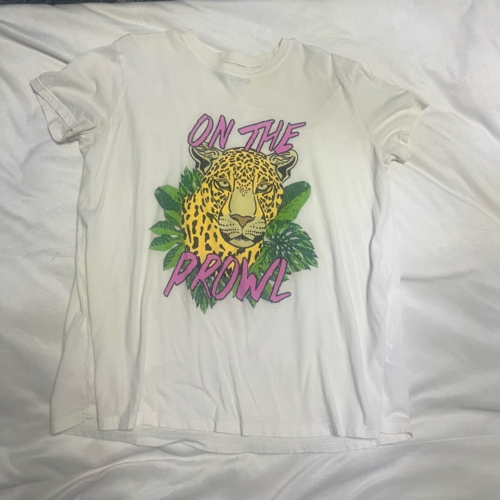 Show Me Your MuMu Graphic Tee with Leopard and Text